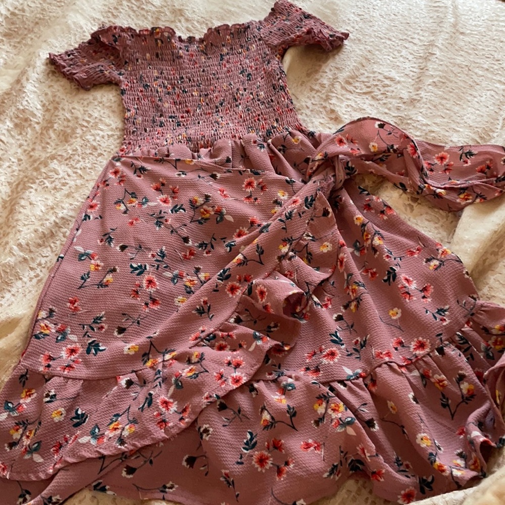 Off shoulder beach dress